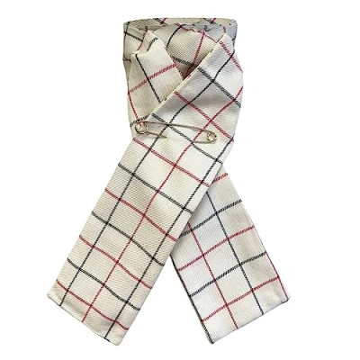 Image of Equetech Tattersall Check Riding Hunting Stock 2 Colours One Size (Red/Black Check)