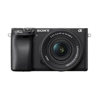 Image of Sony α6400 E mount compact mirrorless camera with 16 50mm Power Zoom Lens (APS C Sensor, fast Auto Focus, Real time Eye AF and Tracking, 4K HDR movie shooting)