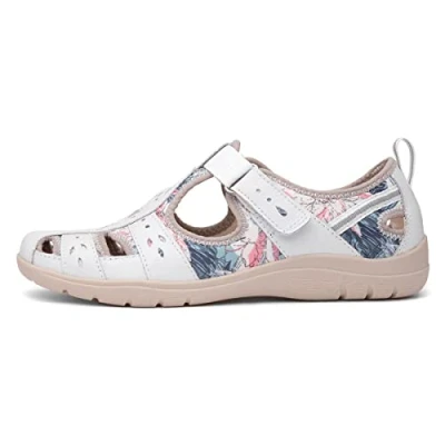 Image of Free Spirit Cleveland Womens White Floral Shoe Size 3 UK