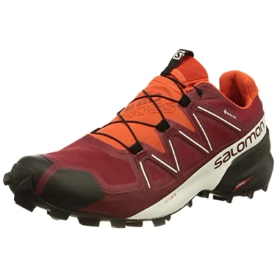 Image of SALOMON Men&#039;s Speedcross Gore TEX Hiking Shoe, Biking Red/White/Black, 8 UK