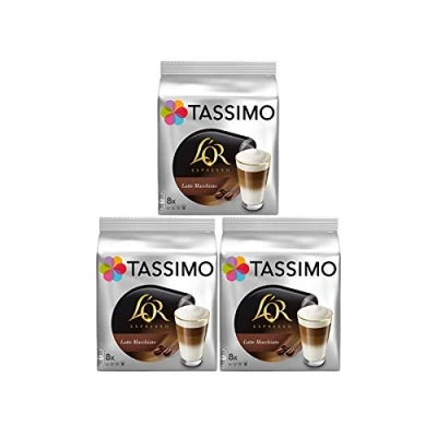 Image of Tassimo T Discs L&#039;OR Espresso Latte Macchiato (3 Packs, 48 Discs, 24 Servings)