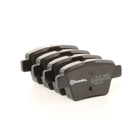 Image of 425340, 425401, 425419, 425440, E172270 brake pad set BREMBO P 61 100 excl. wear warning contact with caliper screws without accessories