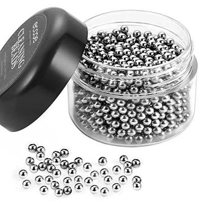 Image of ecooe 1000 Decanters Cleaning Balls Beads Stainless Steel for Wine Bottles, Vases, Carafe and Other Glassware Metal with Reusable Rustproof