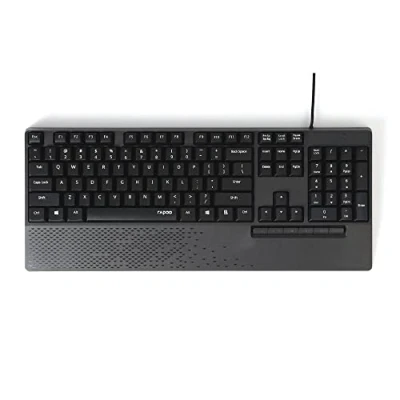 Image of Rapoo NK2000 Wired Spill resistant Keyboard Black (QWERTY)