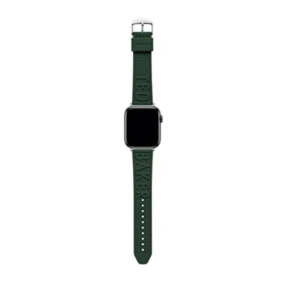 Image of Ted Baker Green Silicone Strap Embossed Logo for Apple Watch® (Model: BKS42S225B0),