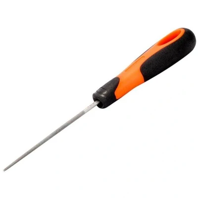 Image of Bahco Round Second Cut File 8in 200mm Ergo Handled