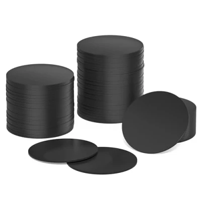 Image of (Pack of 30) NFC Tags ntag215 Stickers Cards and Tags, Waterproof 25 mm, programmable Tags,Black 215 Cards, 540 Byte Memory, Compatible with Capabilities