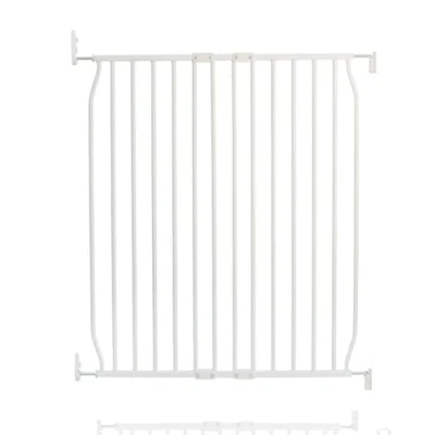 Image of Safetots Eco Screw Fit Baby Gate, White, 80cm 90cm, Stair Gate for Toddler and Baby, Safety Barrier, Easy Installation