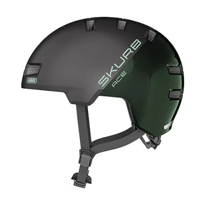 Image of ABUS city helmet Skurb ACE stylish bike for everyday use, skating, BMX riding or longboarding orange, size S