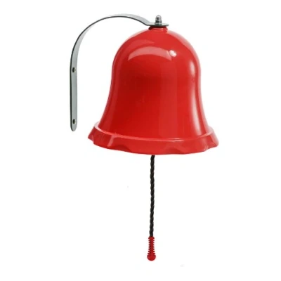 Image of Little Duck Bear Bell Including Fittings For Kids Climbing Frames or Tree Houses Red.