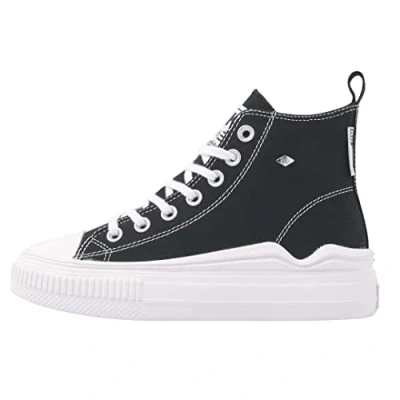 Image of British Knights Women&#039;s Kaya Flow Mid Sneaker, Black, 8 UK