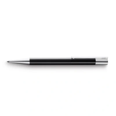 Image of Lamy Scala 279 Ballpoint Pen Piano Black Stainless Steel with Twist Mechanism Large Refill Medium Line Width