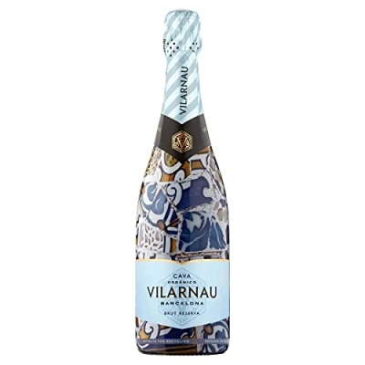 Image of Vilarnau Brut Reserva Organic Cava Vegan Spanish Sparkling Wine, 75cl Bottle