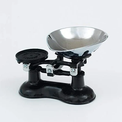 Image of VICTOR Traditional CAST Iron Scales Black with Chromed Brass Scoop