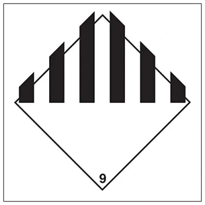 Image of V Safety hazard diamond General 200x200mm Magnetic Sign