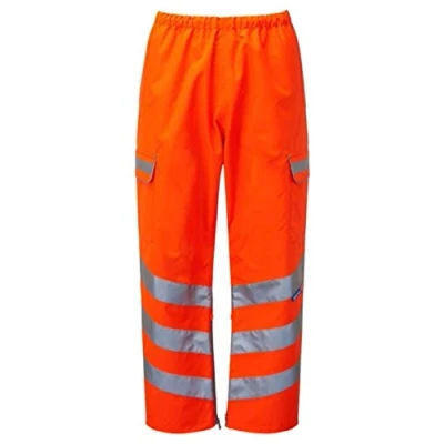 Image of PULSAR PR503TRS Rail Spec Waterproof Over Trouser, Orange, Medium, 29&quot;