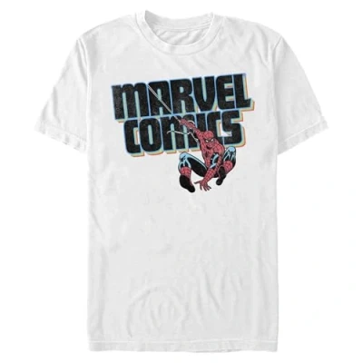 Image of Marvel Men&#039;s Spider Man Classic Comics T Shirt, White, S