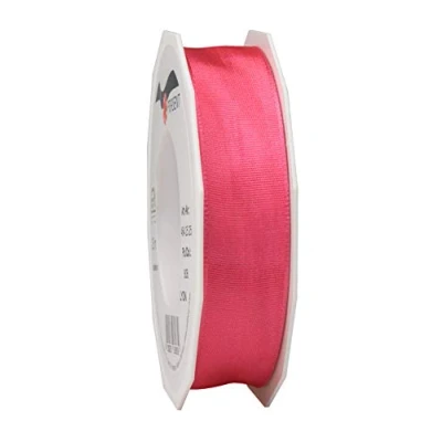 Image of Präsent Lyon Wired Taffeta Ribbon Coral 25 mm Width, m Length