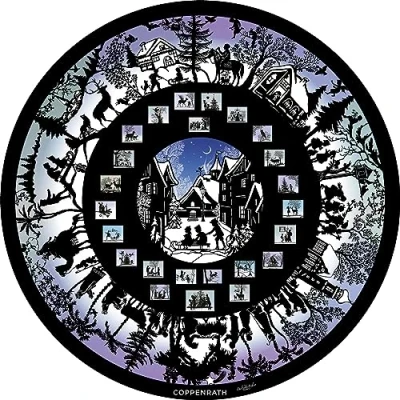Image of The Story Of Christmas Silhouette Advent Calendar Large Traditional Picture Paper