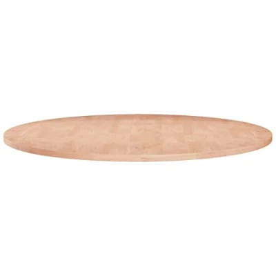 Image of vidaXL Solid Wood Oak Round Table Top ??70x1.5 cm Wooden Replacement