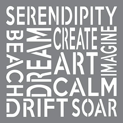 Image of Andy Skinner Mixed Media Stencil x 8 inch Serendipity