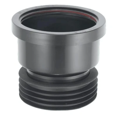 Image of McAlpine DC1 BL Black 4&quot;/110mm Drain Connector