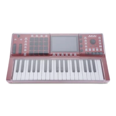 Image of Decksaver Cover for Akai MPC Key 37 Super Durable Polycarbonate Protective lid in Smoked Clear Colour, Made The UK Producers&#039; Choice Unbeatable Protection