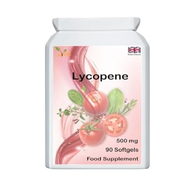 Image of Ved Lycopene Supplement, Supports Energy Balance, Non GMO, High 500mg x 90 Softgel
