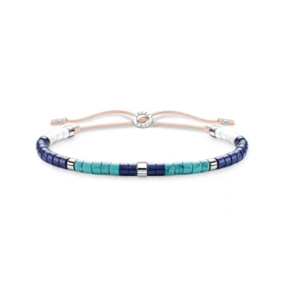 Image of Thomas Sabo A2065 775 7 Bracelet with Blue Stones in 925 Sterling Silver