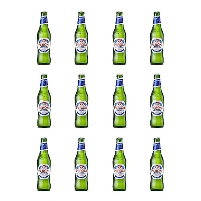 Image of Peroni Nastro Azzurro 5% 330ml Glass Bottles Pack of 12