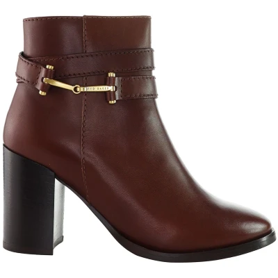 Image of Ted Baker Anisea T Hinge Womens Brown Ankle Boots Size UK 7