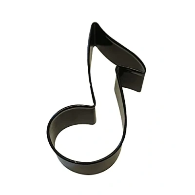 Image of Anniversary House Music Note Poly Resin Coated Cookie Cutter Black, Polyresin Steel, 8.9cm (3.5&quot;), 000RM 1356/K