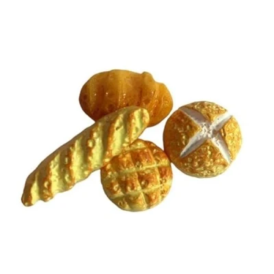 Image of Melody Jane Dolls House 4 Bread Loaves Baguette Loaf 1:12 Kitchen Food Bakery Shop Accessory