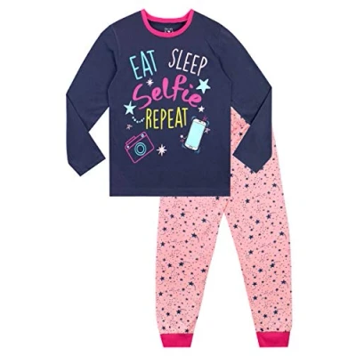 Image of Harry Bear Girls Pyjamas Selfie Multicoloured 9 10 Years