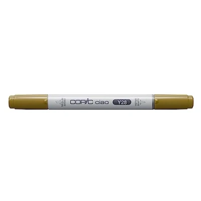 Image of COPIC Ciao Coloured Marker Pen (Y 28) Lionet Gold, For Art &amp; Crafts, Colouring, Graphics, Highlighter, Design, Anime, Professional Beginners, Supplies Colouring Books