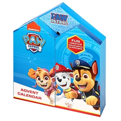Image of Templar Paw Patrol Advent Calendar Creative Art &amp; Craft Stationery Set Kids Xmas Christmas Countdown Fun, Multicoloured
