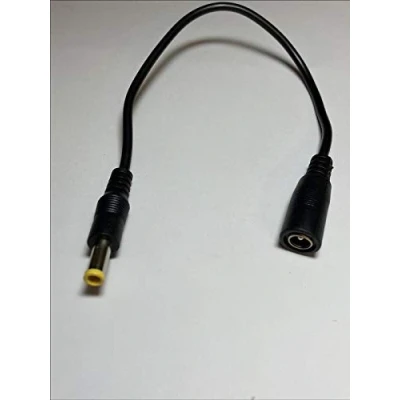 Image of DIXIETREE Replacement 5.5mm x 2.1mm DC Socket Wire Lead to 5.0mm 3.3mm with Centre Pin Connector