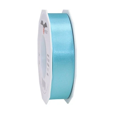 Image of C.E. Pattberg SATIN aquamarine gift ribbon, 27 yards for Wrapping Gifts, 1 inch width, Ribbon Decorating &amp; Crafting, Decorative every occasion