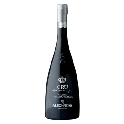 Image of Alexander Cru Prosecco and Moscato Grappa Spirits 38 Percent 700 ml