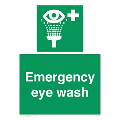 Image of Pack of five Emergency Eye Wash Sign 150x200mm A5P