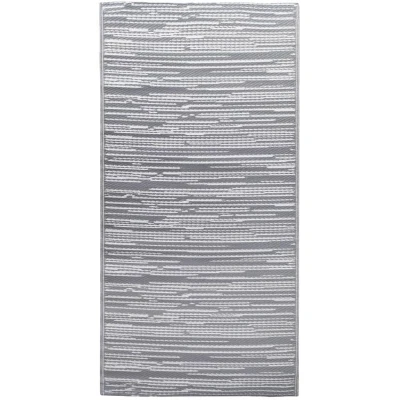 Image of vidaXL Outdoor Carpet ARAKIL Grey 80x150 cm PP