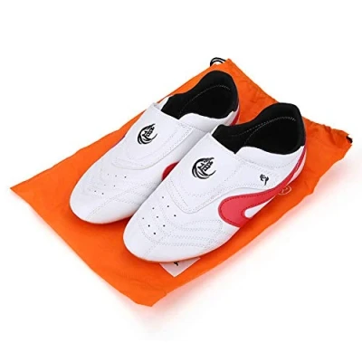 Image of Dilwe Taekwondo Shoes, PU Leather Boxing Shoes Gym Martial Arts for Adult (38)