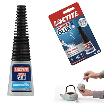 Image of 2 x Super Glue Adhesive Loctite All Purpose Water Resistant Wood Metal Plastic Repair Superglue Extra Nozzle 5G