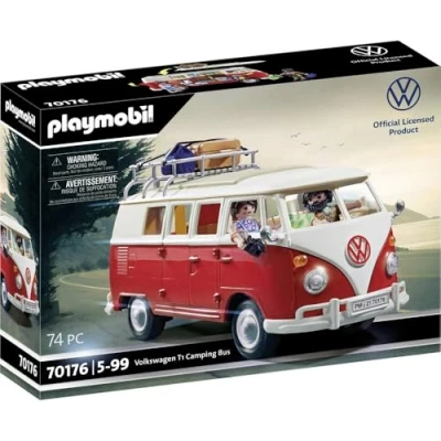 Image of Playmobil 70176 Volkswagen T1 Camping Bus, Multicolor, 51.5 x 38.5 12.5 cm