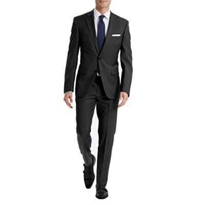 Image of Calvin Klein Men&#039;s X Slim Fit High Performance Stretch Suit Separate Pant, Charcoal, 32 34