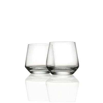Image of Schott Zwiesel Pure Glassware Short Tumblers Whiskey Glasses Set of 2 389ml