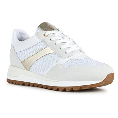 Image of Geox Women&#039;s D Tabelya Sneaker, Off White, 8 UK