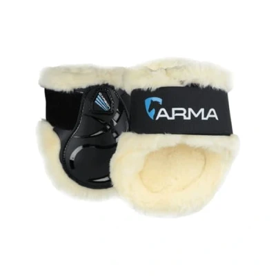 Image of Shires Arma Carbon SupaFleece Fetlock Boots Black Full