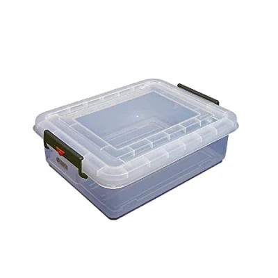 Image of Araven 91173 Food Storage Box and Lid with Colour Clips, 30 L, 530 mm x 396 226