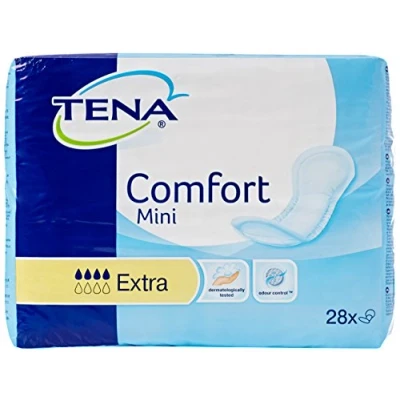 Image of TENA 761520 Comfort Mini Extra Incontinence Liner (Pack of 28)
